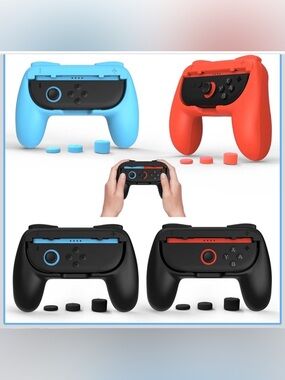 💜4Pack Grips for NintendoSwitch 2 Joy-Con 2 Wear-Resistant Ergonomic Controller